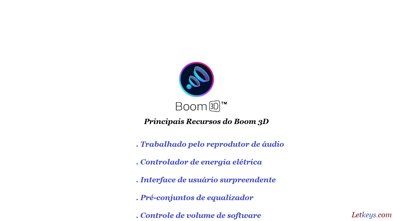 Boom-3D-Crackeado-Principais Recursos